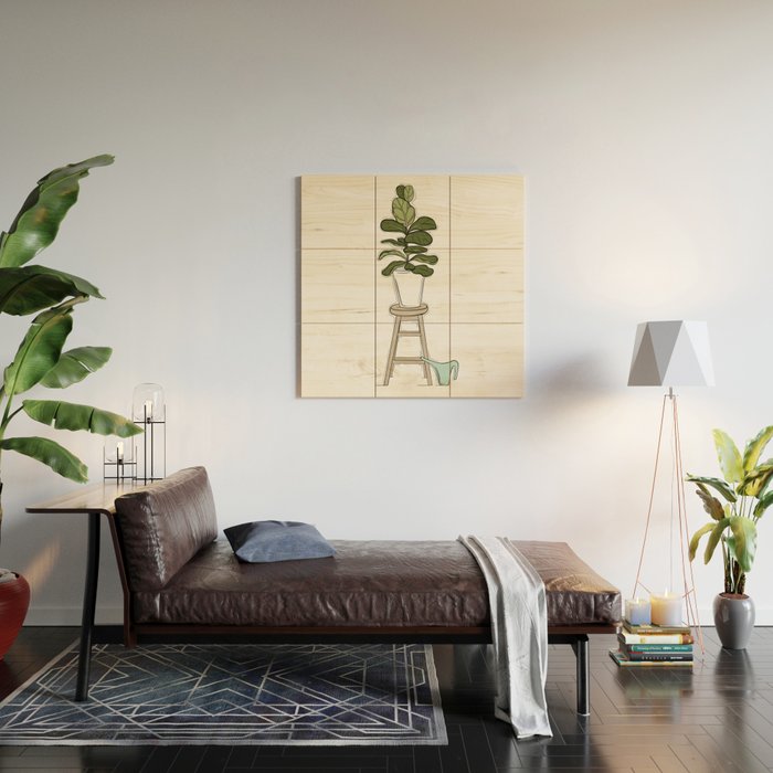 Fiddle Fig Tree Wood Wall Art Gallery Image 2