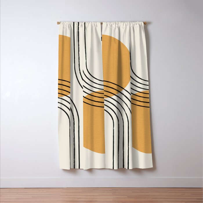 Sun Arch Double - Gold Window Curtain Gallery Image 3