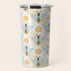 Honey Bee Abstract Pattern Travel Mug Gallery Image 1