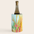 Beachy Pastel Palm Jungle | Botanical Digital Painting | Nature Plants Tropical Boho Blush Wine Chiller Gallery Image 1