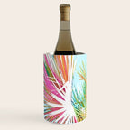 Beachy Pastel Palm Jungle | Botanical Digital Painting | Nature Plants Tropical Boho Blush Wine Chiller Gallery Image 2