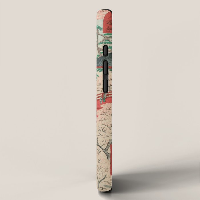 Spring Blossoms and Pond Ukiyo-e Japanese Art iPhone Case Gallery Image 2