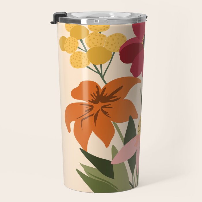 Fresh Cut Cottage Flowers Travel Mug Gallery Image 3