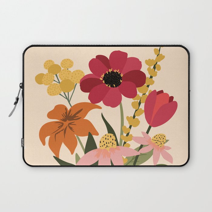 Fresh Cut Cottage Flowers Laptop Sleeve Gallery Image 1