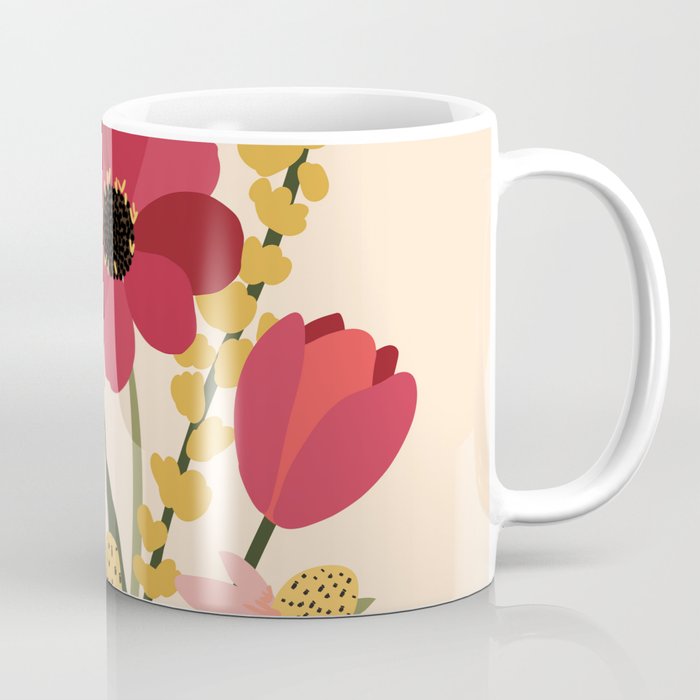 Fresh Cut Cottage Flowers Coffee Mug Gallery Image 1