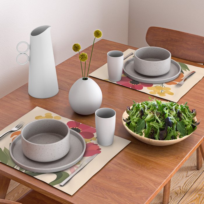 Fresh Cut Cottage Flowers Placemat Gallery Image 2