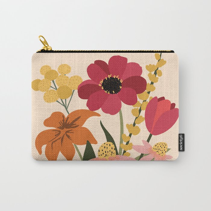 Fresh Cut Cottage Flowers Carry All Pouch Gallery Image 1