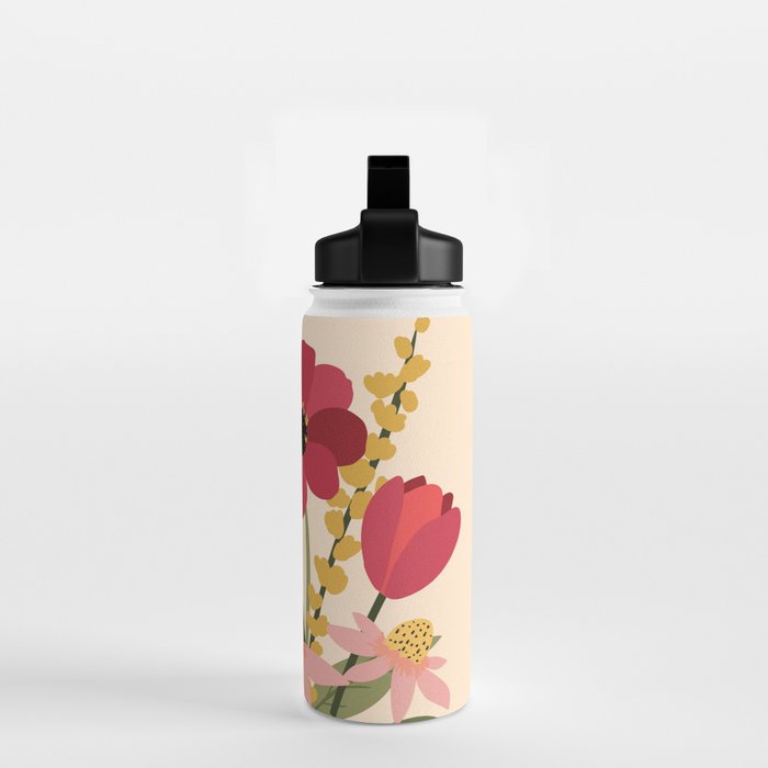 Fresh Cut Cottage Flowers Water Bottle Gallery Image 2