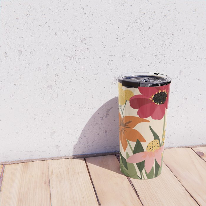 Fresh Cut Cottage Flowers Travel Mug Gallery Image 4