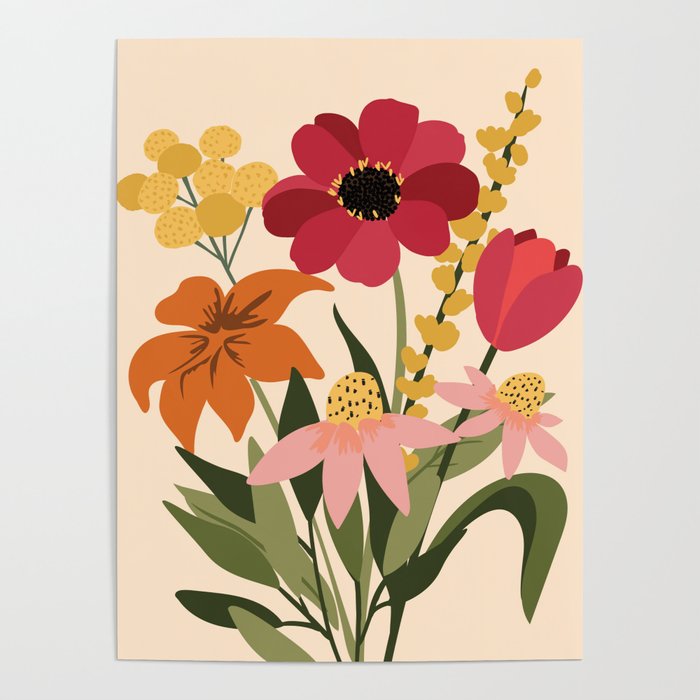 Fresh Cut Cottage Flowers Poster Gallery Image 4