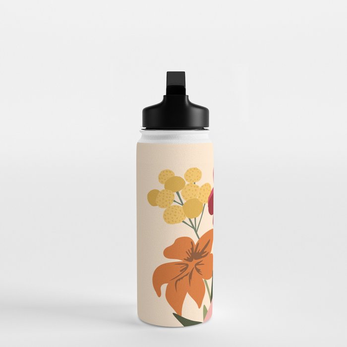 Fresh Cut Cottage Flowers Water Bottle Gallery Image 3