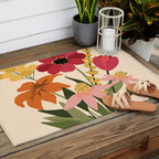 Fresh Cut Cottage Flowers Outdoor Rug Gallery Image 2