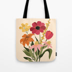 Fresh Cut Cottage Flowers Tote Bag Gallery Image 1