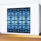 Indigo Satin Shibori Wall Mural Gallery Image 2