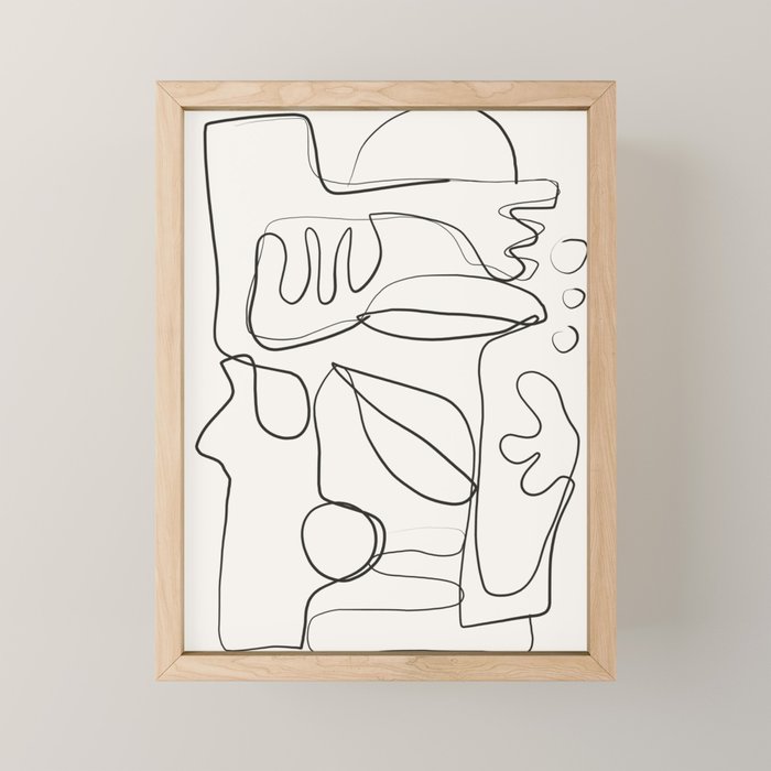 Abstract line art 10 Mini Art Print Gallery Image 1