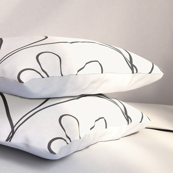 Abstract line art 10 Pillow Sham Gallery Image 3