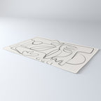Abstract line art 10 Rug Gallery Image 3