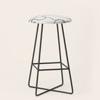 Abstract line art 10 Stool Gallery Image 1