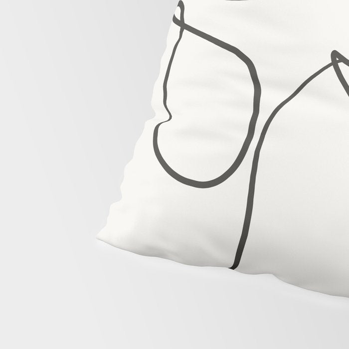 Abstract line art 10 Pillow Sham Gallery Image 4