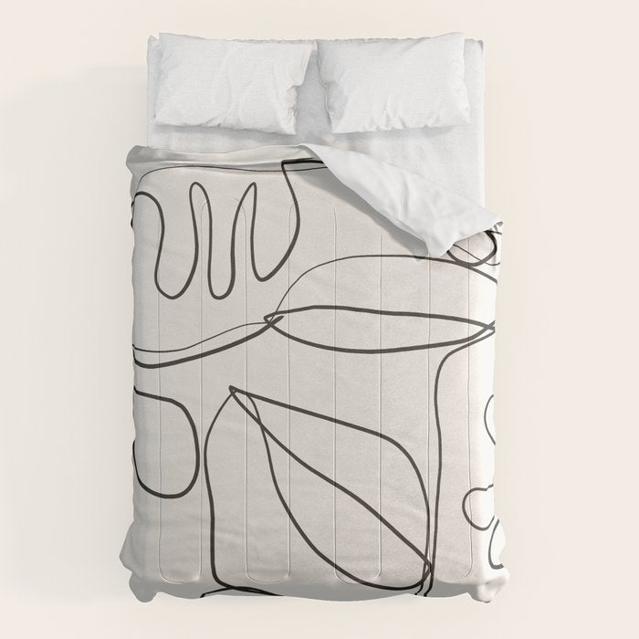 Abstract line art 10 Comforter Gallery Image 6