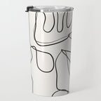 Abstract line art 10 Travel Mug Gallery Image 3