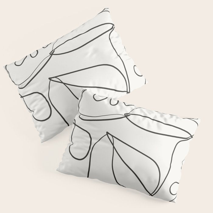 Abstract line art 10 Pillow Sham Gallery Image 1