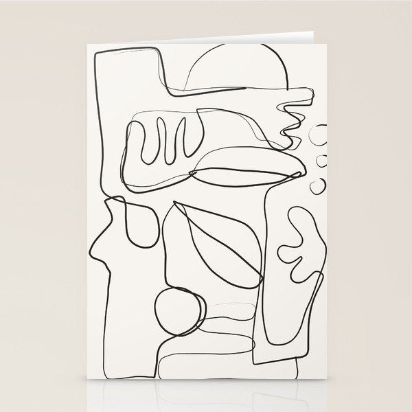 Abstract line art 10 Stationery Card Gallery Image 2