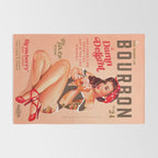 The Babes Of Bourbon Vol. 24: A Damn Delight. Vintage Pin Up Girl & Cocktail Art Rug Gallery Image 2