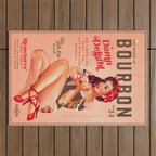 The Babes Of Bourbon Vol. 24: A Damn Delight. Vintage Pin Up Girl & Cocktail Art Outdoor Rug Gallery Image 1