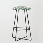 Farmland pattern sage green Stool Gallery Image 1