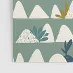 Farmland pattern sage green Poster Gallery Image 3