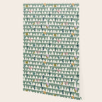 Farmland pattern sage green Wallpaper Gallery Image 2