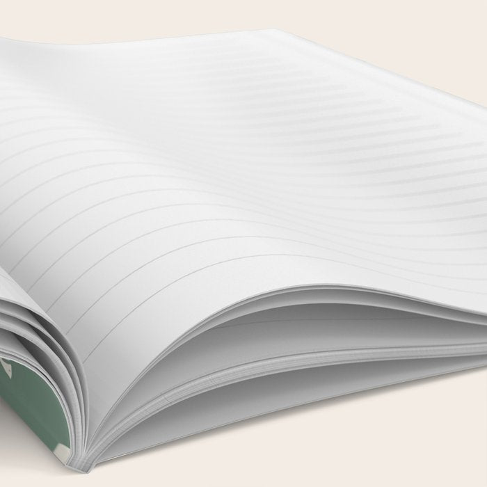Farmland pattern sage green Notebook Gallery Image 2
