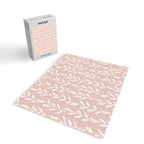 Blush Pink Minimal Plants Pattern Jigsaw Puzzle Gallery Image 2