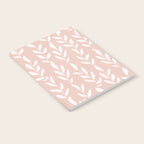 Blush Pink Minimal Plants Pattern Notebook Gallery Image 2