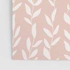 Blush Pink Minimal Plants Pattern Poster Gallery Image 3