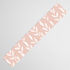 Blush Pink Minimal Plants Pattern Table Runner Gallery Image 3