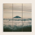 Adams Above Clouds Wood Wall Art Gallery Image 1