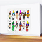 Superhero Butts - Girls Superheroine Butts LV Wall Mural Gallery Image 2
