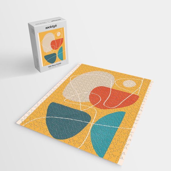 Minimal Colorful Abstract Shapes 11 Jigsaw Puzzle Gallery Image 2