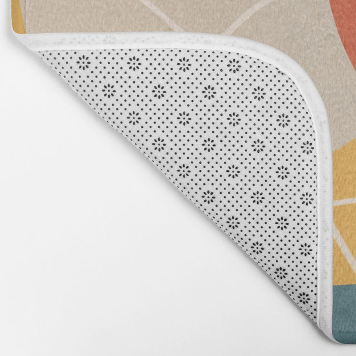 Minimal Colorful Abstract Shapes 11 Bath Mat Gallery Image 2