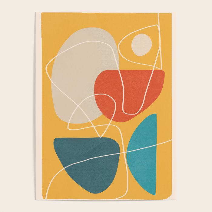 Minimal Colorful Abstract Shapes 11 Poster Gallery Image 4