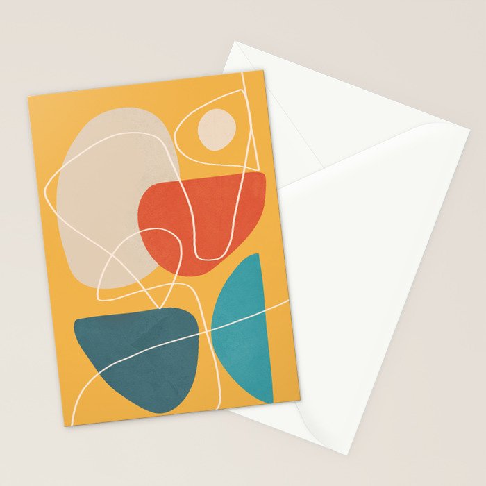 Minimal Colorful Abstract Shapes 11 Stationery Card Gallery Image 2