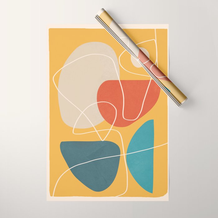Minimal Colorful Abstract Shapes 11 Wrapping Paper Gallery Image 1