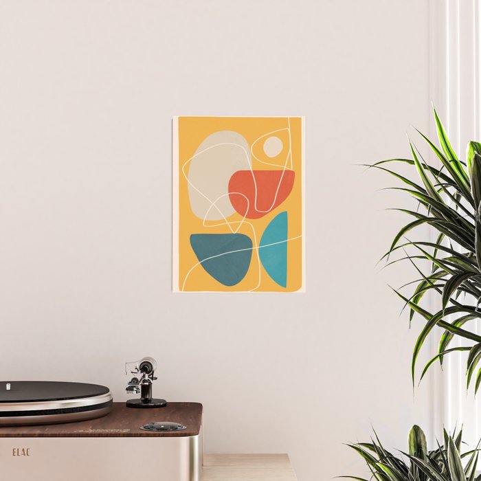 Minimal Colorful Abstract Shapes 11 Poster Gallery Image 2