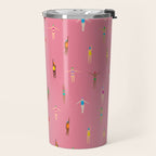 Swimmers in a Sea of Pink Travel Mug Gallery Image 2
