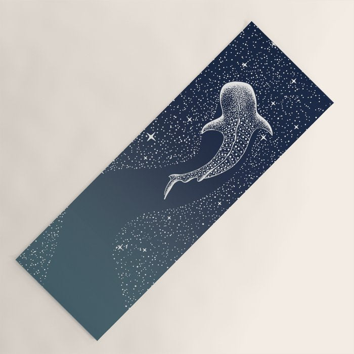 Star Eater COLOR GRAD -  turquoise Yoga Mat Gallery Image 1