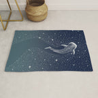 Star Eater COLOR GRAD -  turquoise Rug Gallery Image 1