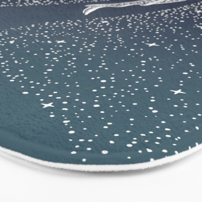Star Eater COLOR GRAD -  turquoise Bath Mat Gallery Image 3