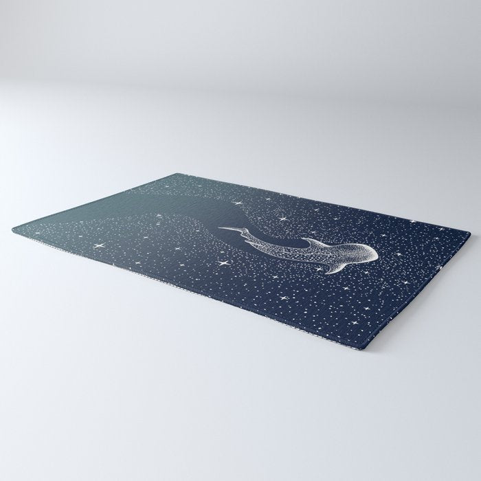 Star Eater COLOR GRAD -  turquoise Rug Gallery Image 3